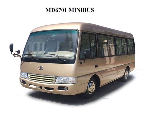 চীন Luxury 23 Seater Coach Mudan Tourist Mini Bus 3.8L MD6701Cummins engine সরবরাহকারী