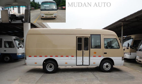 চীন Hydraulic Brake Transport Minivan Diesel Coaster Vehicle With 65L Fuel Tank সরবরাহকারী