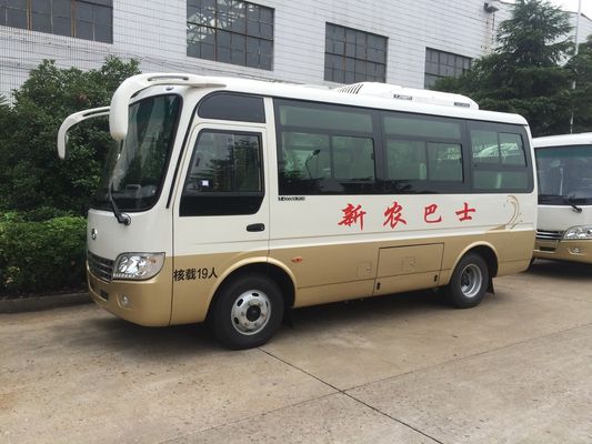 চীন Plateau Terrain 19 Seats Diesel Minibus Star Type Cummins Engine Manual Gearbox সরবরাহকারী